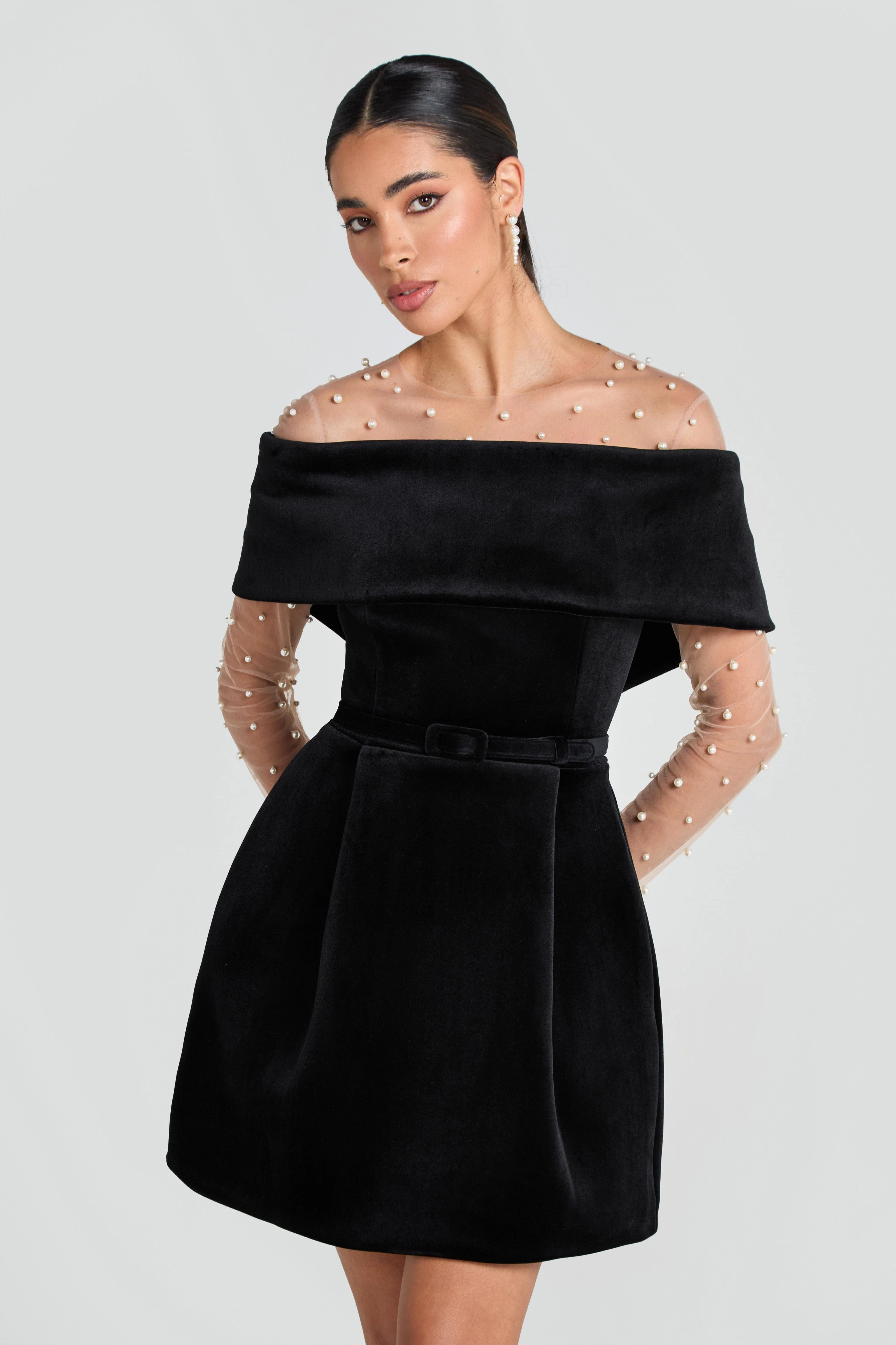 Carmen Black Dress - Image 6