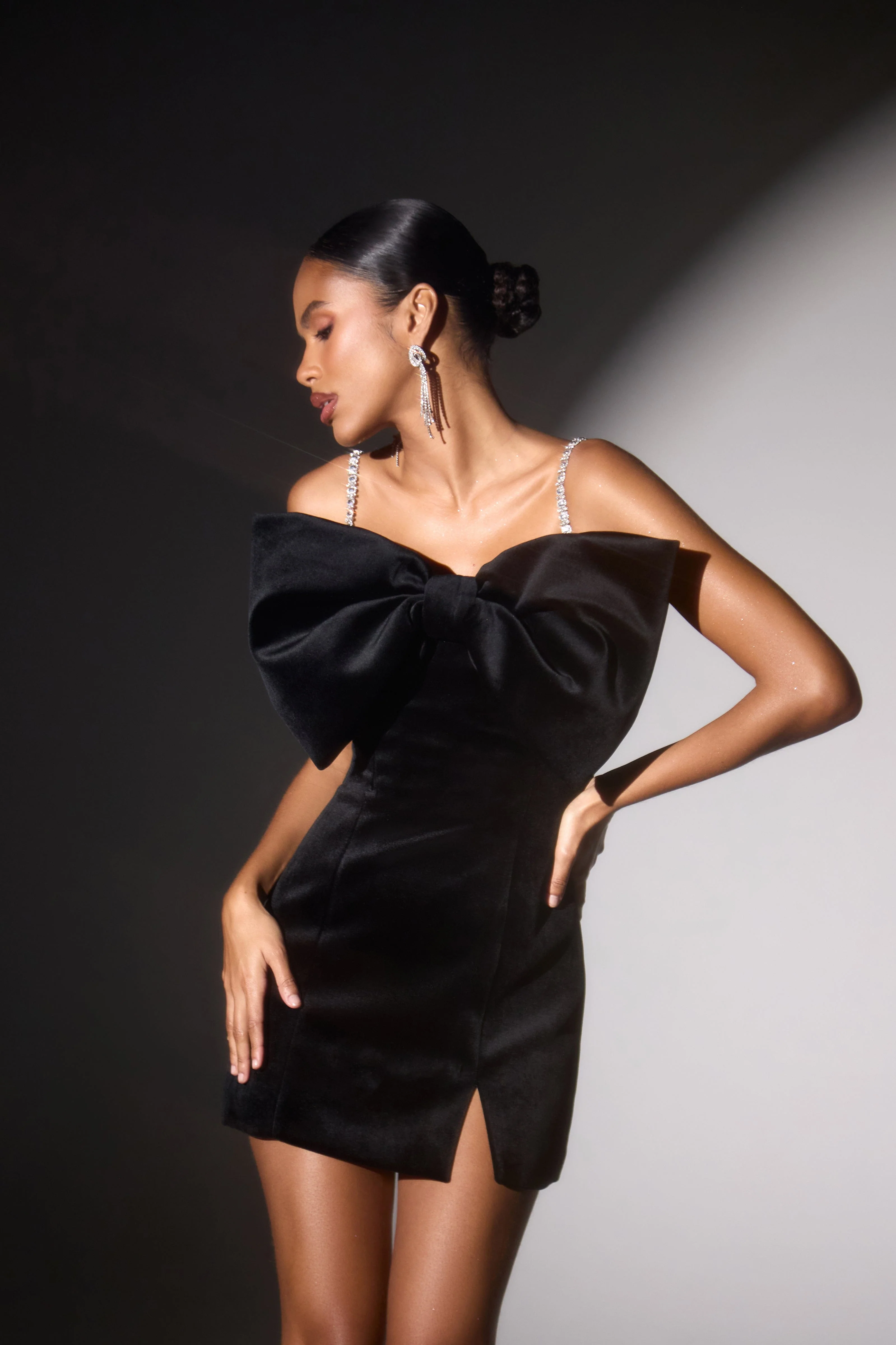 Elodie Black Dress - Image 7