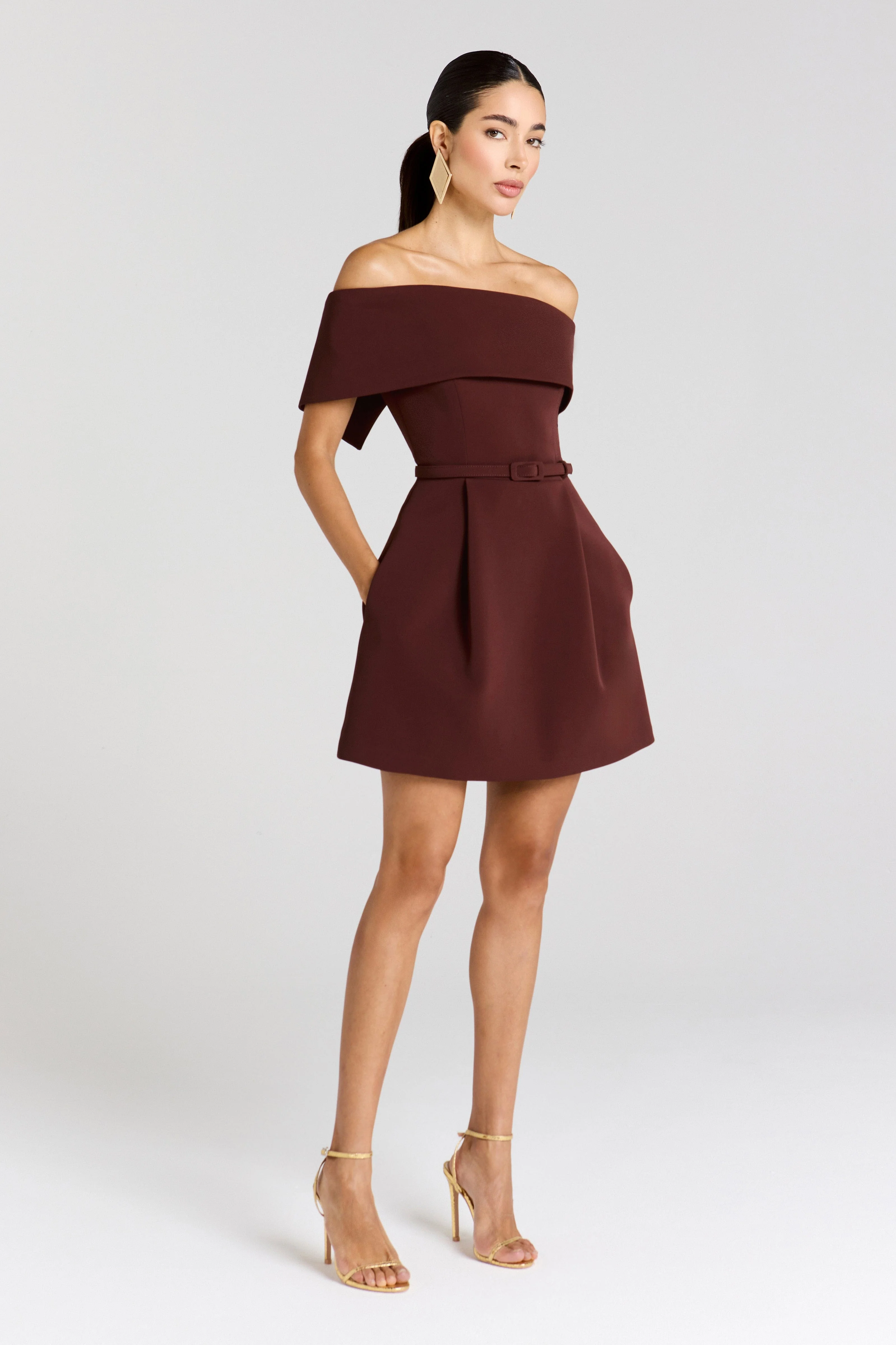 Harper Brown Dress - Image 3