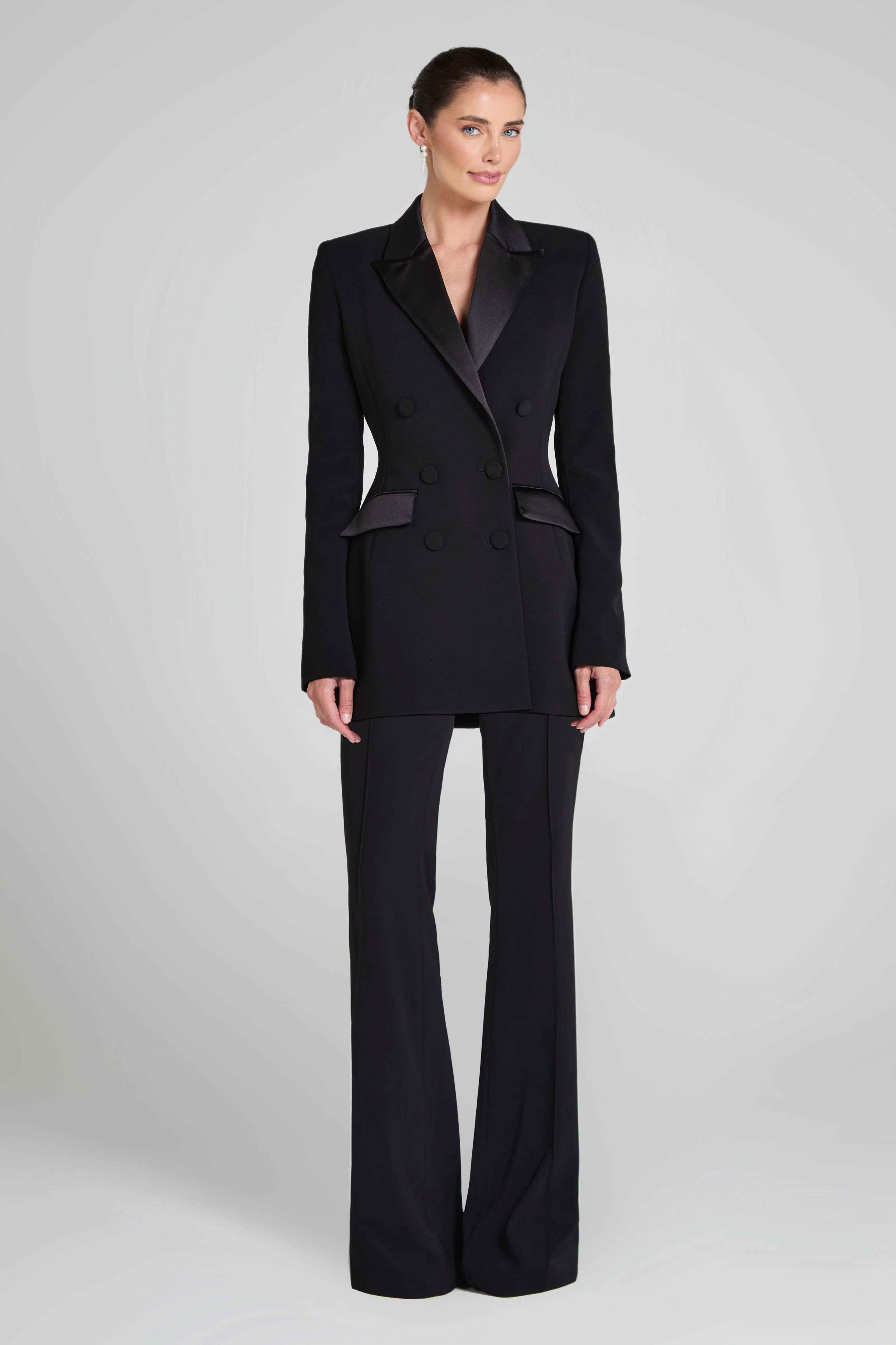 Monica Black Blazer Dress - Image 7