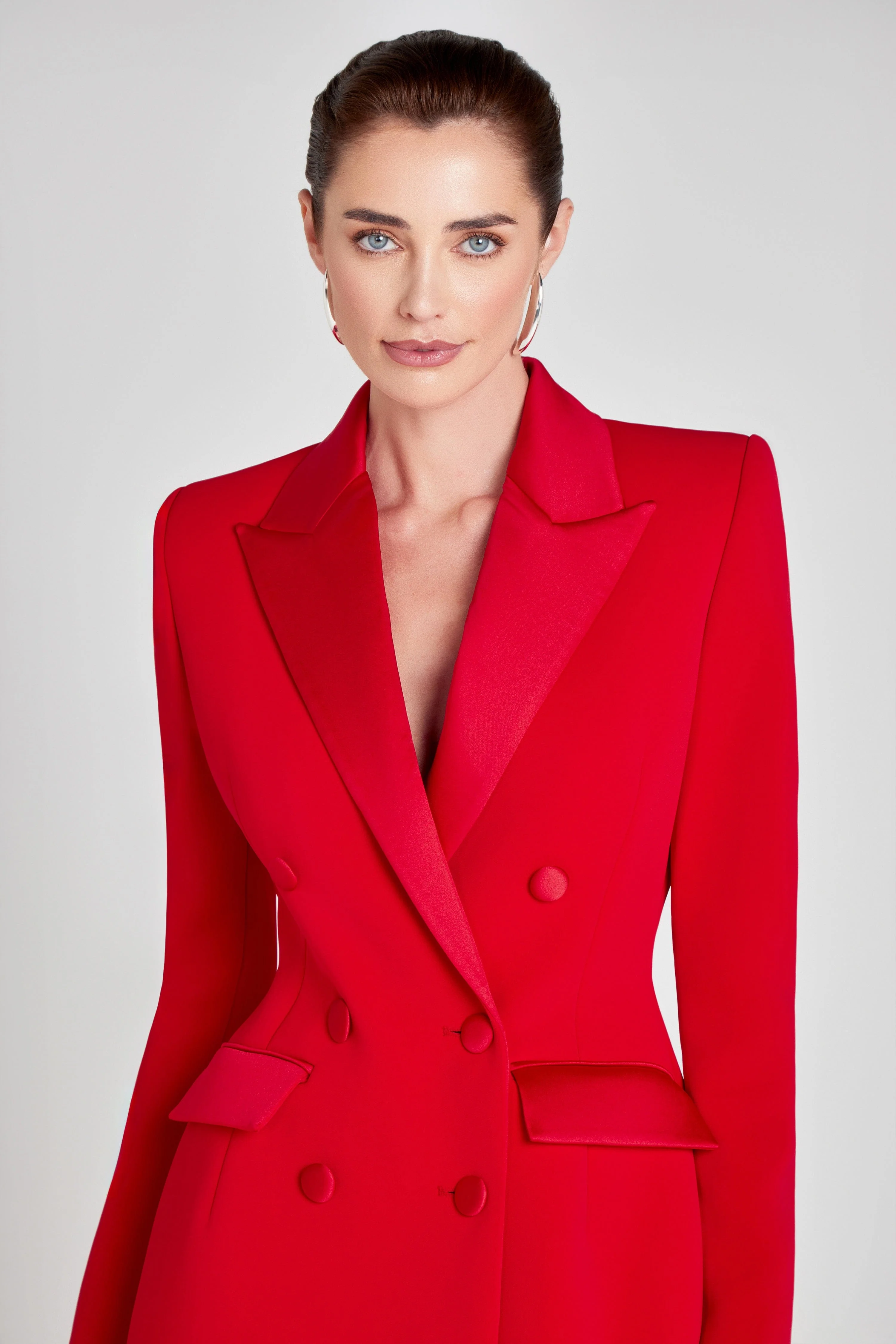 Monica Red Blazer Dress - Image 5