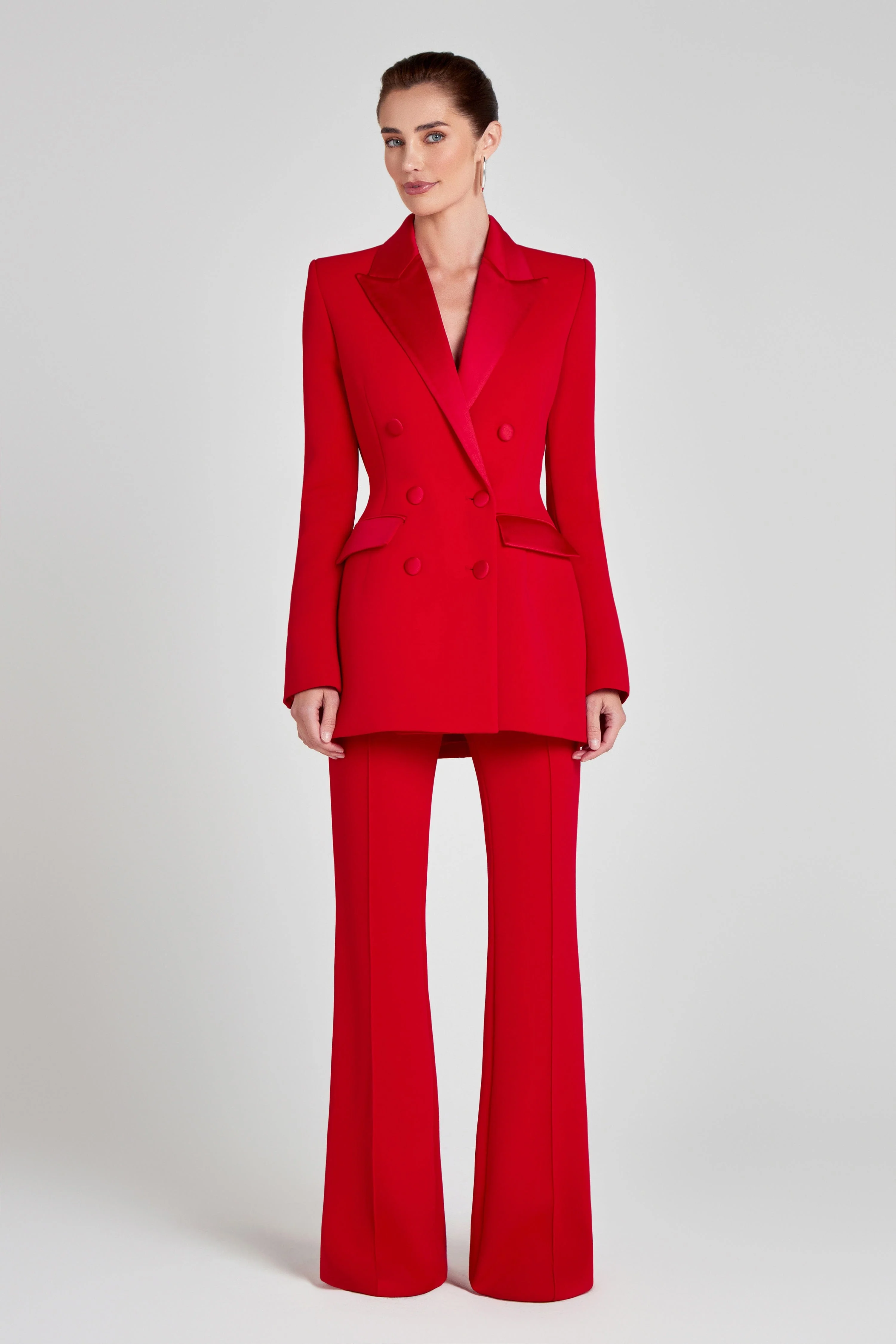 Monica Red Blazer Dress - Image 6