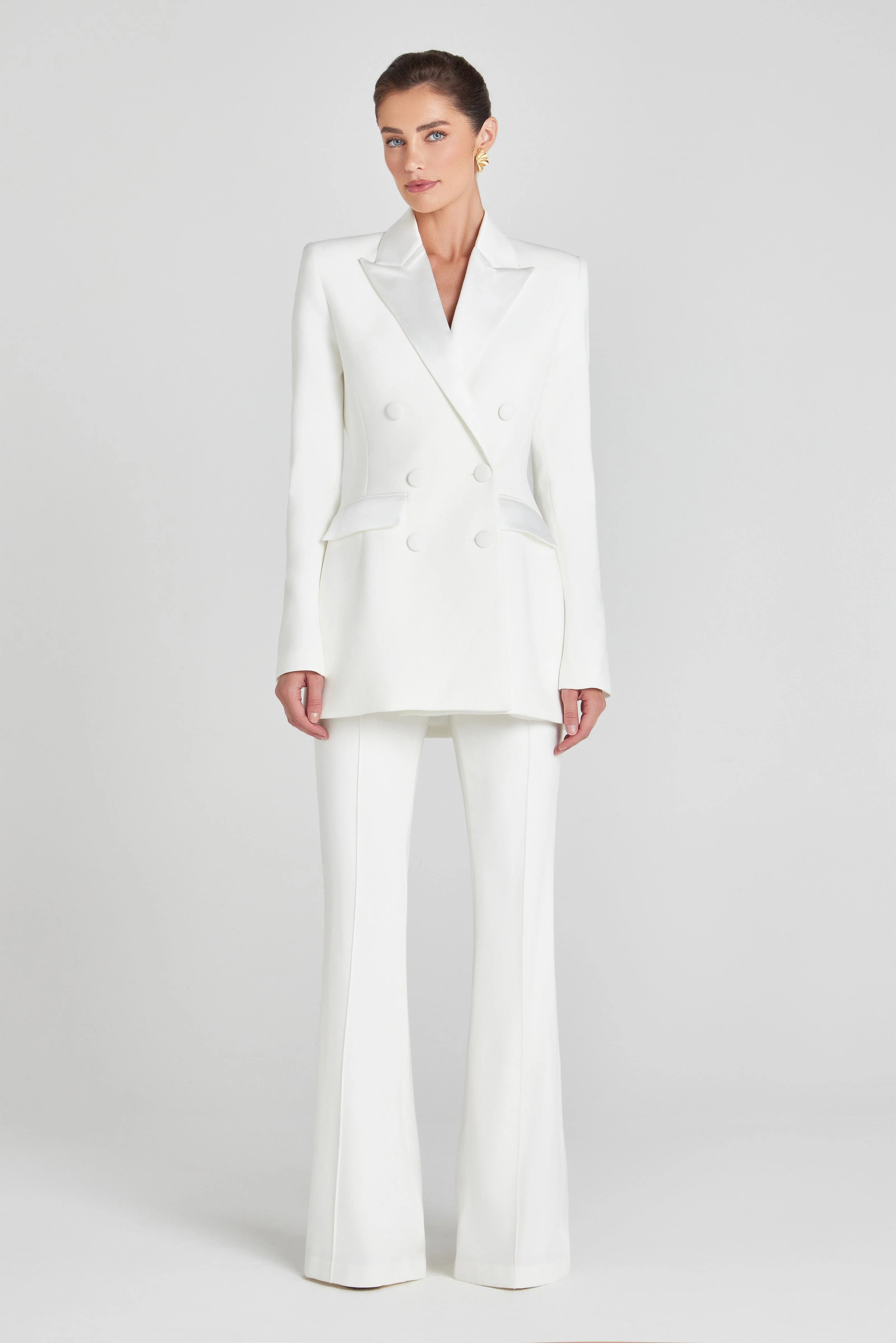 Monica White Blazer Dress - Image 8