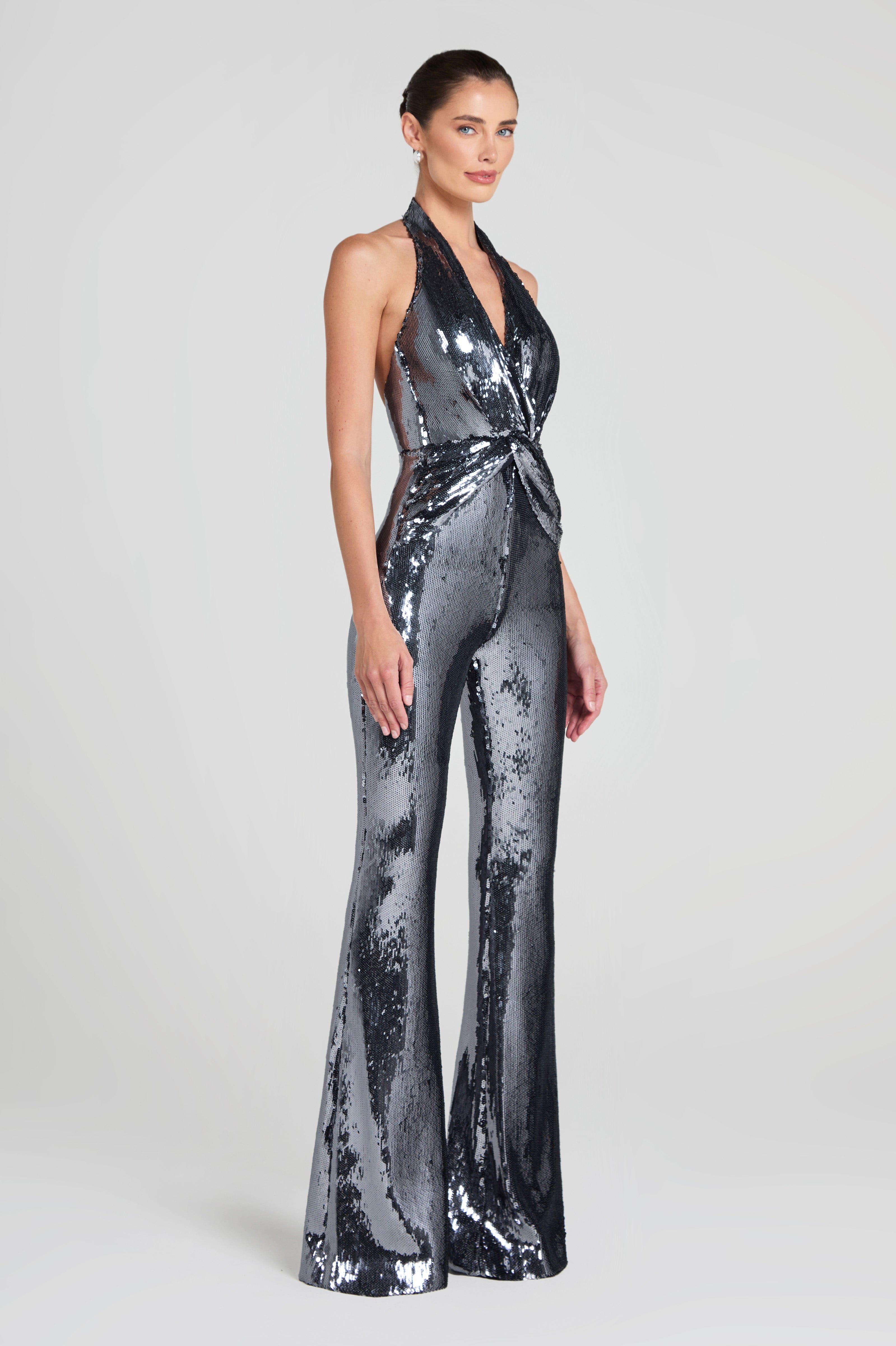 Tianna Silver Jumpsuit - Image 3