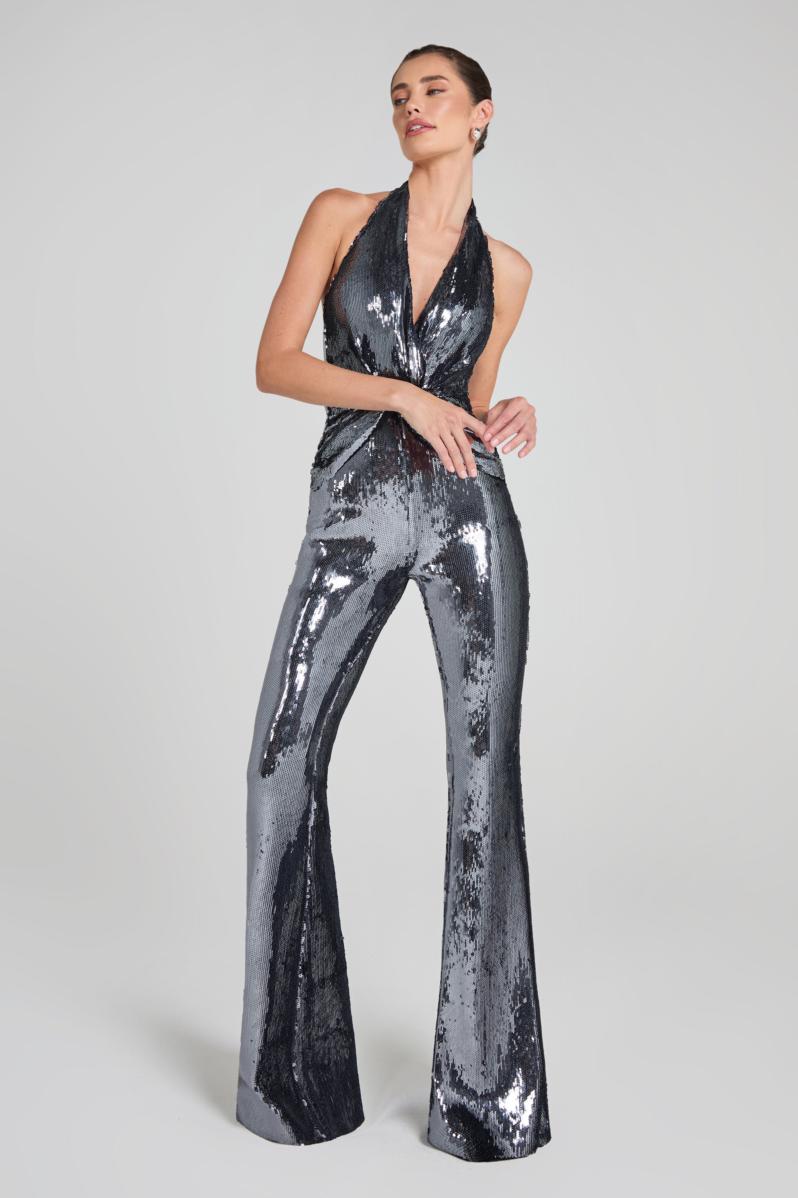Tianna Silver Jumpsuit - Image 5
