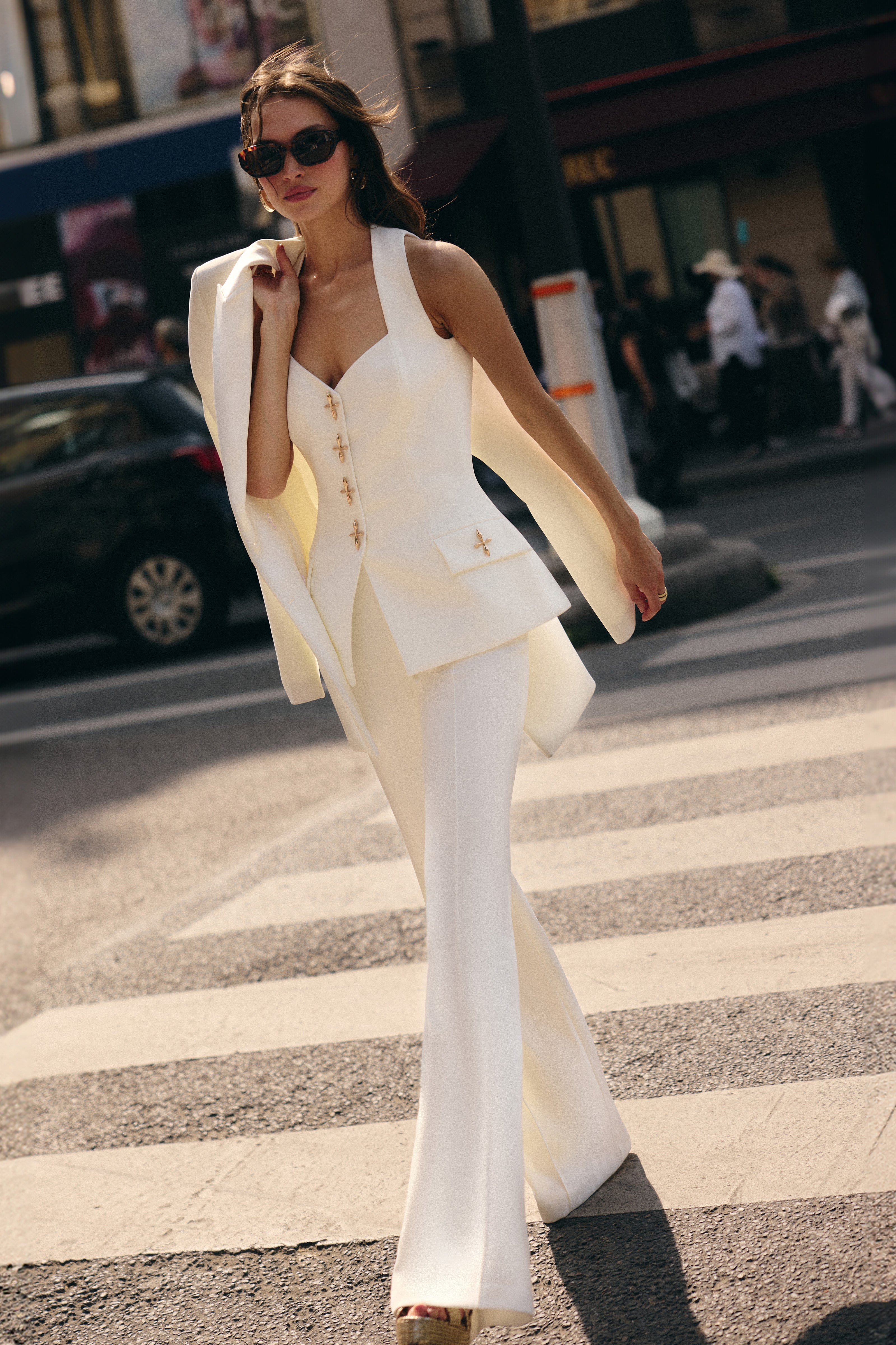 Zoe White Waistcoat - Image 6